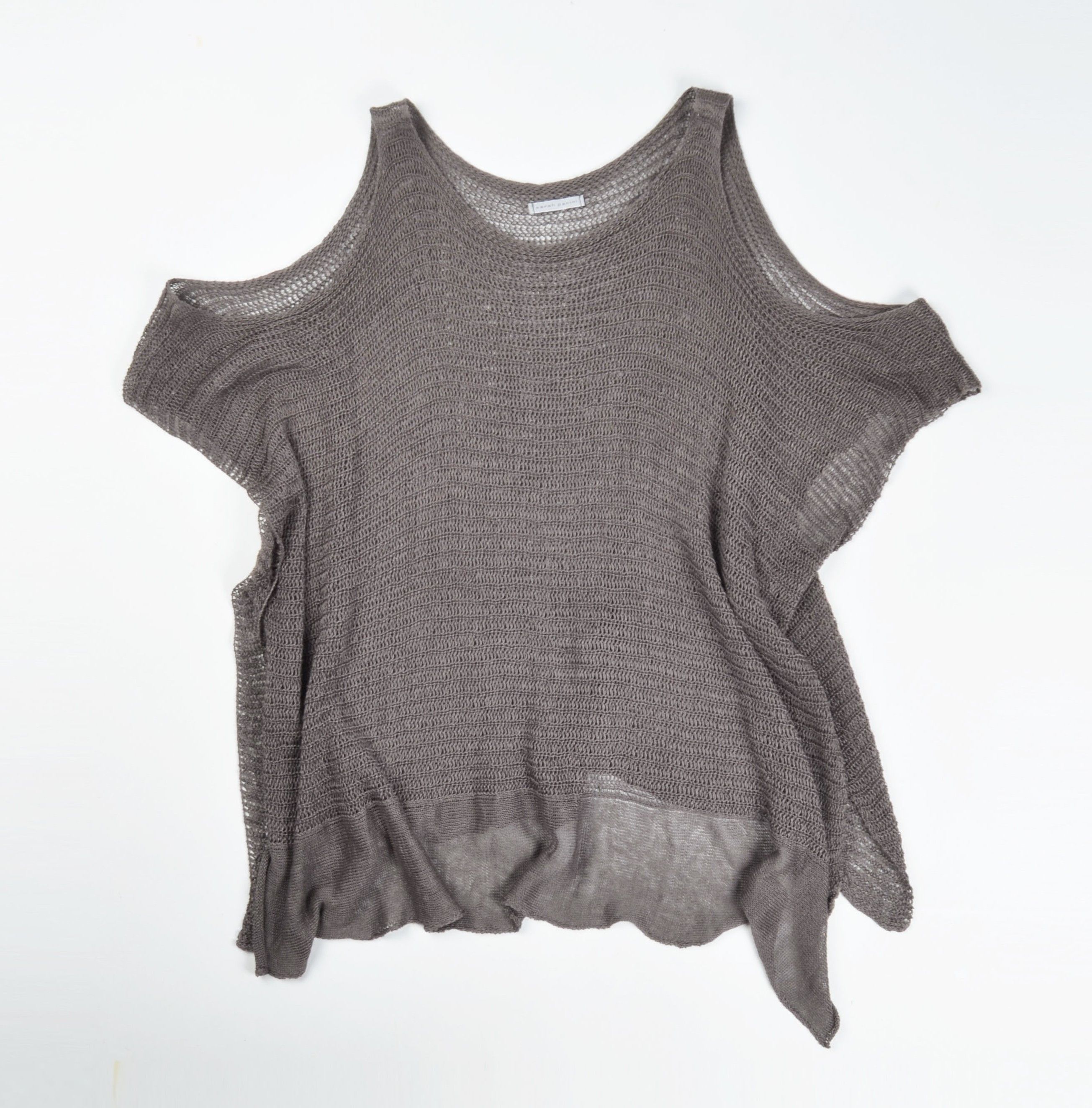 Sarah Pacini Sarah Pacini Avant Garde Fishnet Open Knit Tunic Size ONE SIZE - 4 Thumbnail