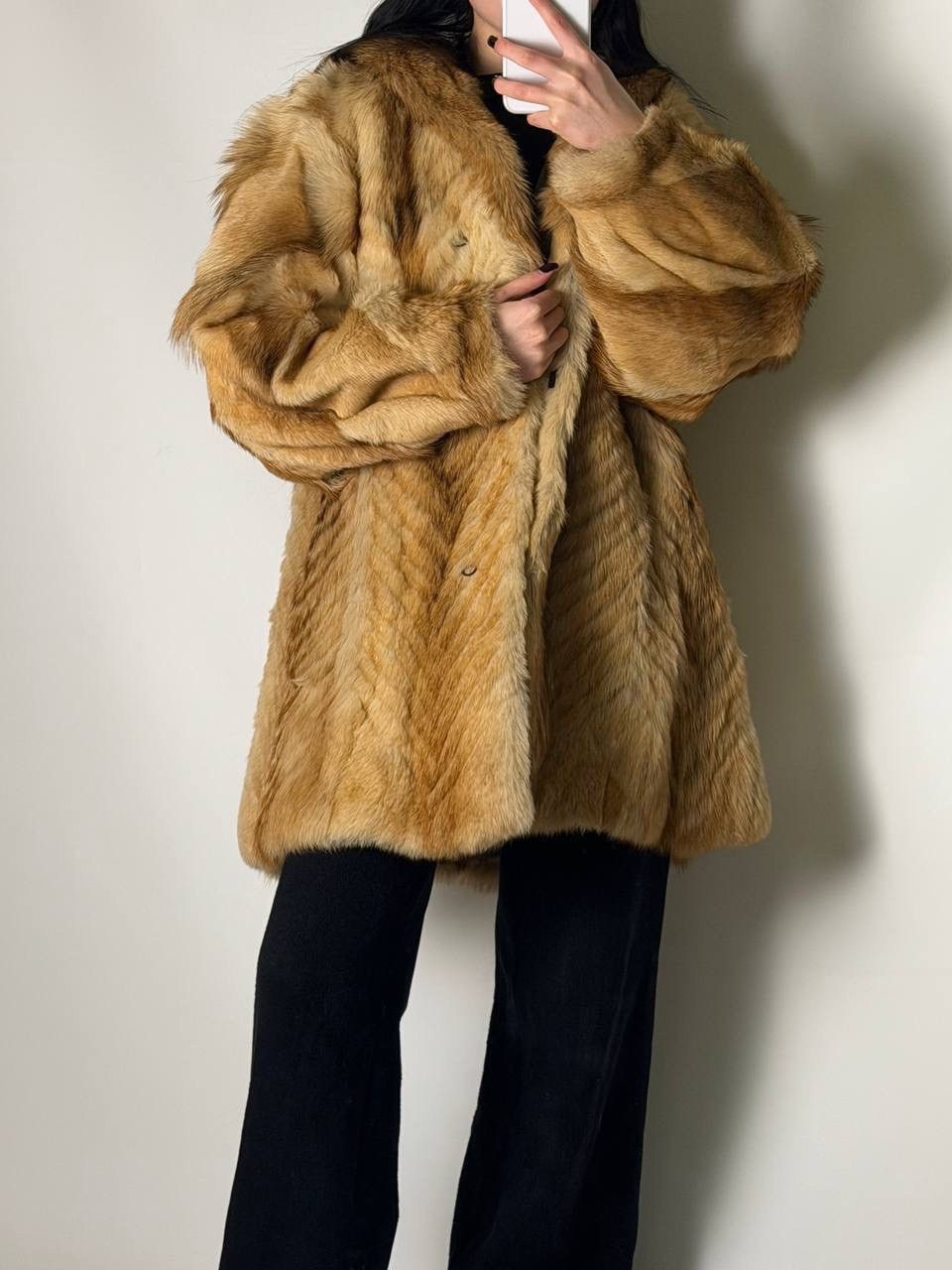 Vintage Vintage 80s Genuine Golden Fox Fur Coats 90s Vibe Winter Size M / US 6-8 / IT 42-44 - 2 Thumbnail