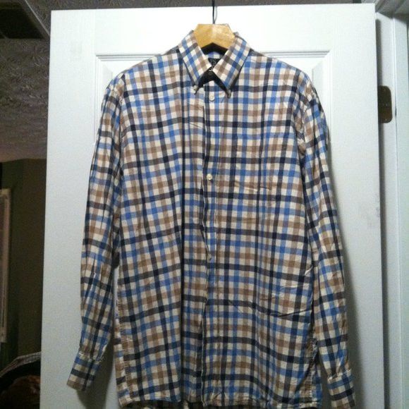 Jos. A. Bank JOS.A.BANK MEN'S 100%COTTON CASUAL SHIRT SIZE: L Size US L / EU 52-54 / 3 - 1 Thumbnail