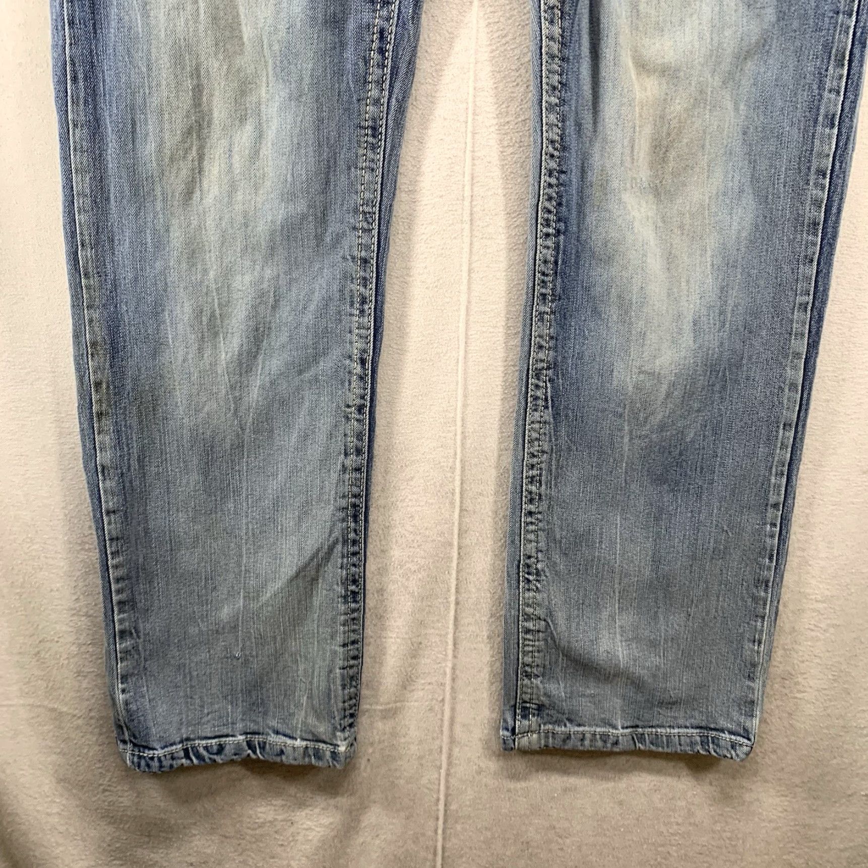 Vintage VINTAGE Axel Men's Jeans Size 32 x 32 Slim Boot Denim Distressed Rock Grunge 90s Mens Size US 32 / EU 48 - 6 Thumbnail