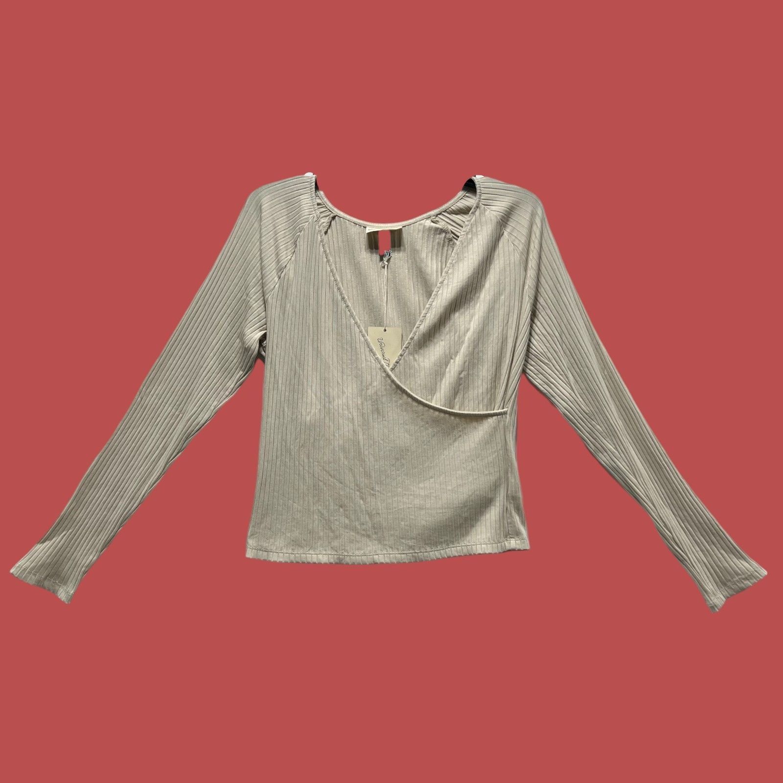 Other Universal Thread - Women's Slim Fit Long Sleeve V-Neck Wrap Size L / US 10 / IT 46 - 3 Thumbnail