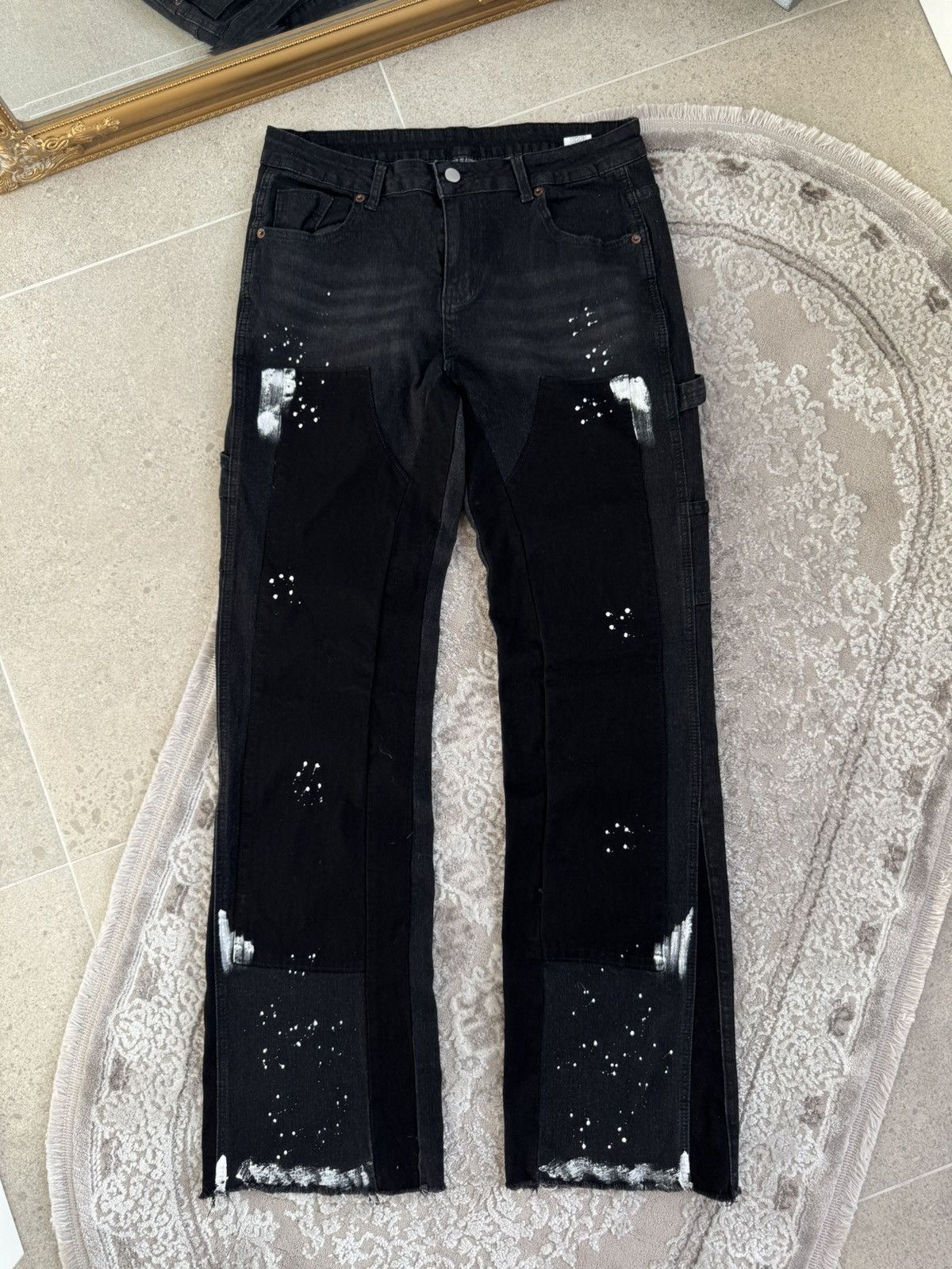 Japanese Brand Japanese Gallery Dept Style Bootcut Black Flared Jeans Y2K Size US 32 / EU 48 - 1 Thumbnail
