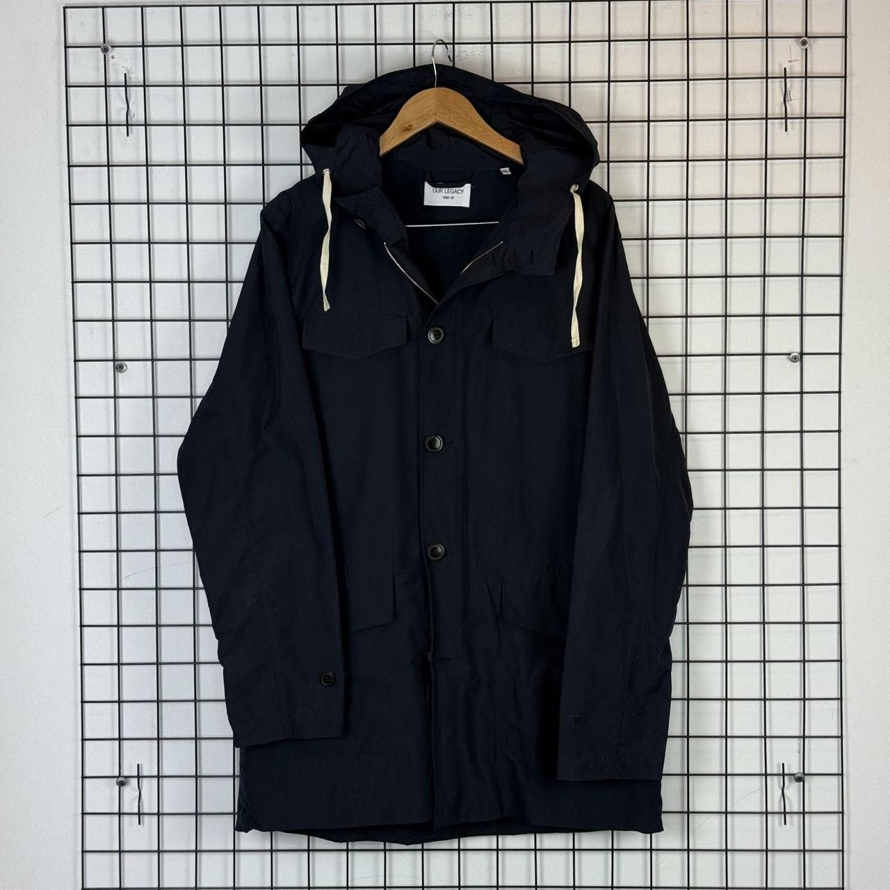 Our Legacy Our Legacy Corduroy Coat Navy Hooded Size US L / EU 52-54 / 3 - 1 Thumbnail