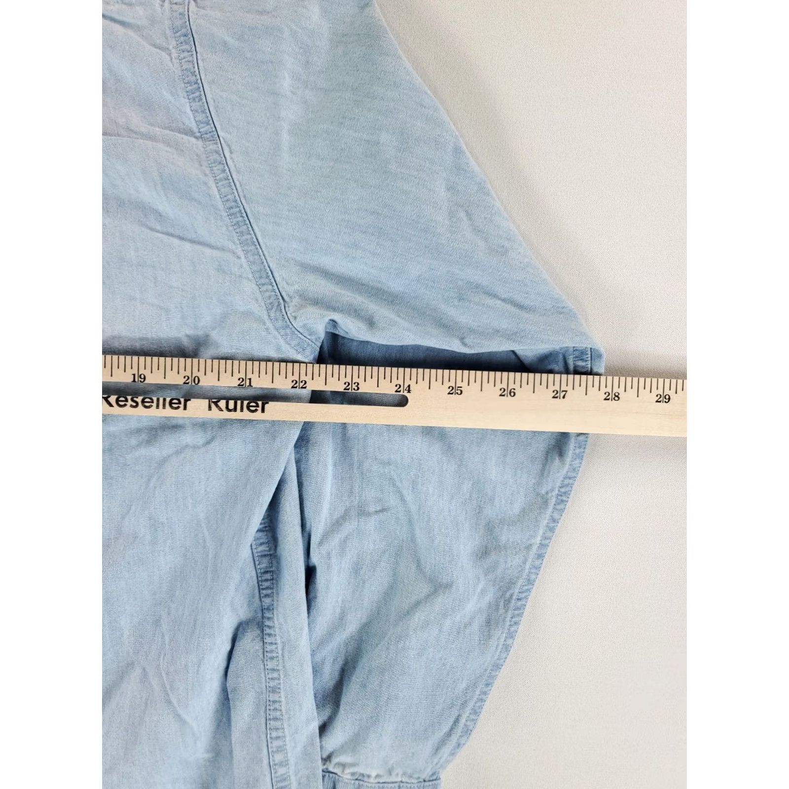 Gap VINTAGE Gap Shirt Chambray Button Up Blue Long Sleeve Mens S Size US S / EU 44-46 / 1 - 6 Thumbnail