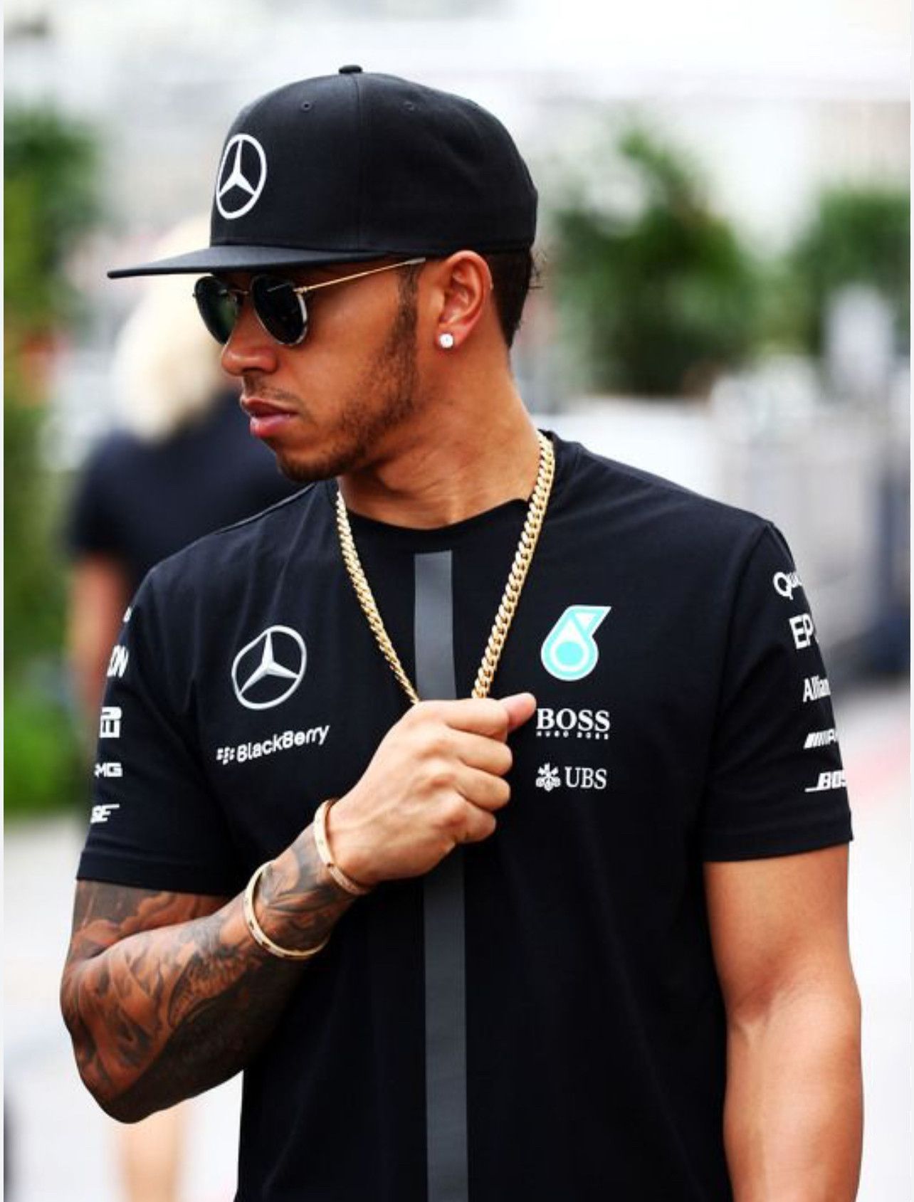 Mercedes-Benz Denim Mercedes AMG Petronas F1 Lewis Hamilton Cap Size ONE SIZE - 12 Thumbnail