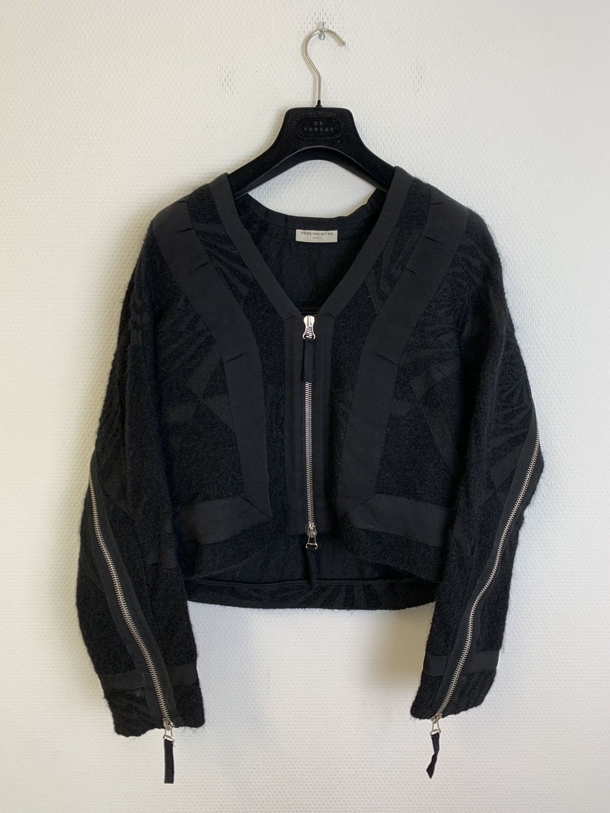Dries Van Noten back zip bomber black Size US M / EU 48-50 / 2 - 1 Thumbnail