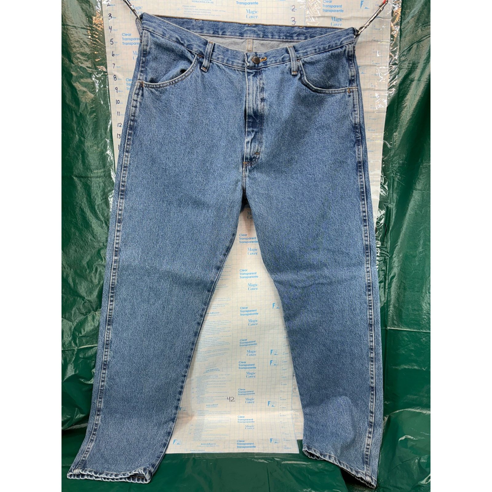 Rustler Rustler 38x34 Regular Jeans Medium Wash Vintage Workwear Size US 38 / EU 54 - 6 Thumbnail