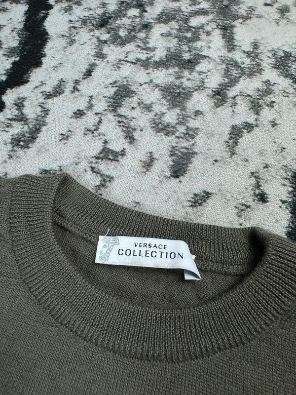 Versace Versace collection sweater green Merino wool L Size US L / EU 52-54 / 3 - 4 Thumbnail