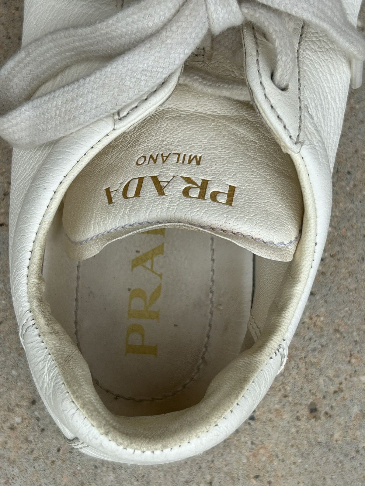 Prada Prada leather sneakers Size US 7.5 / IT 37.5 - 3 Thumbnail