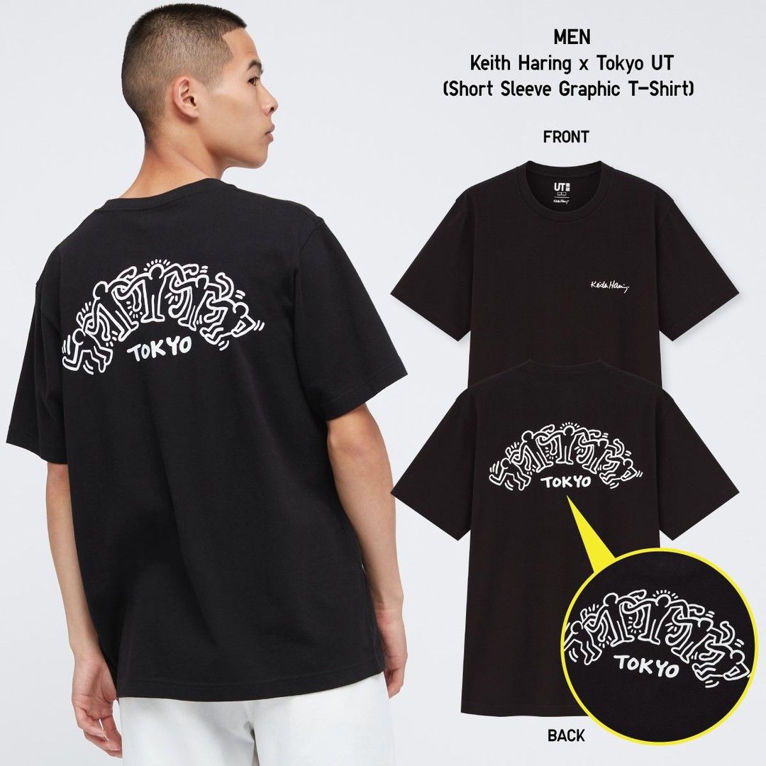 Uniqlo 💚 Uniqlo x Keith Haring Tokyo Short Sleeve Tee Black Size US L / EU 52-54 / 3 - 5 Thumbnail