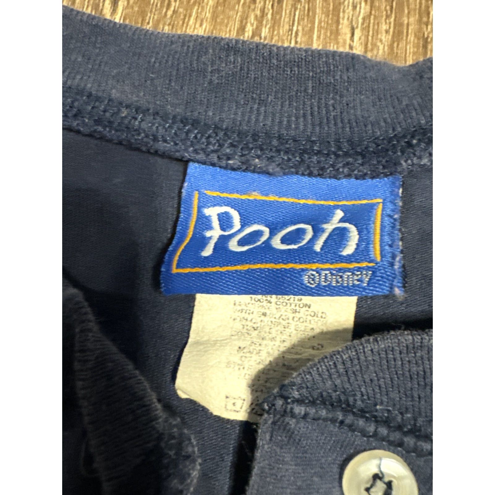 Disney VINTAGE Winnie The Pooh Tigger Navy Blue Embroidered Henley T-Shirt M EN Tailored for Adults Mens Womens? Size US M / EU 48-50 / 2 - 3 Thumbnail