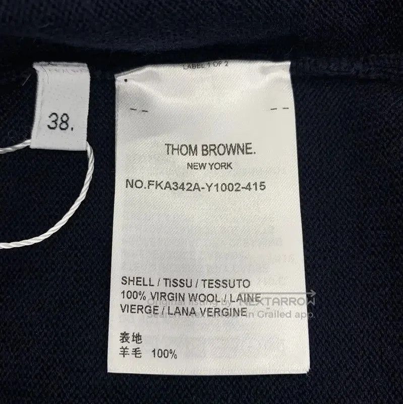 Thom Browne Thom Browne Women's Navy Wool Sweater . Size S / US 4 / IT 40 - 7 Thumbnail