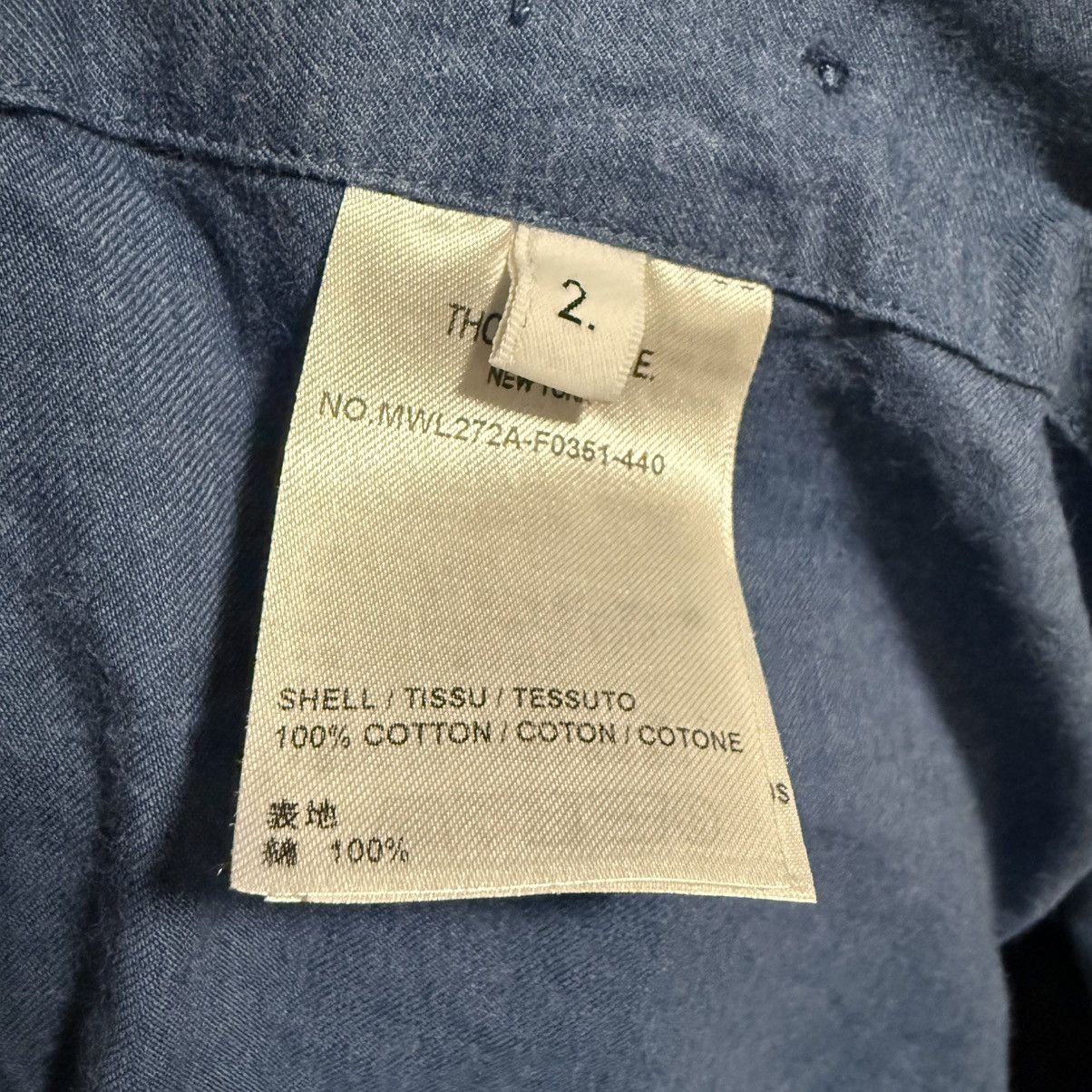 Thom Browne Chambray Shirt - Size 2 - Made in Italy Size US S / EU 44-46 / 1 - 5 Thumbnail