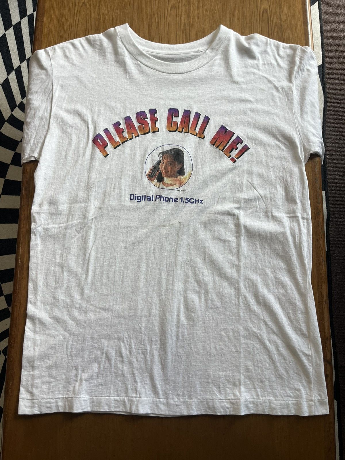 Vintage Vintage ANJU SUZUKI Please Call Me! spot Digital Phone 90’s Size US L / EU 52-54 / 3 - 3 Thumbnail