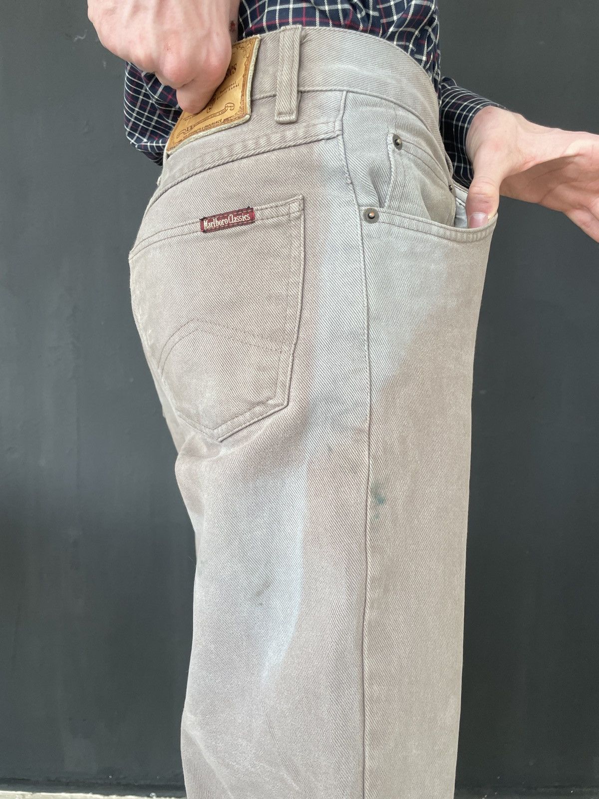 Marlboro Classics Vintage Marlboro Classics heavy denim workwear pants Size US 31 - 9 Thumbnail