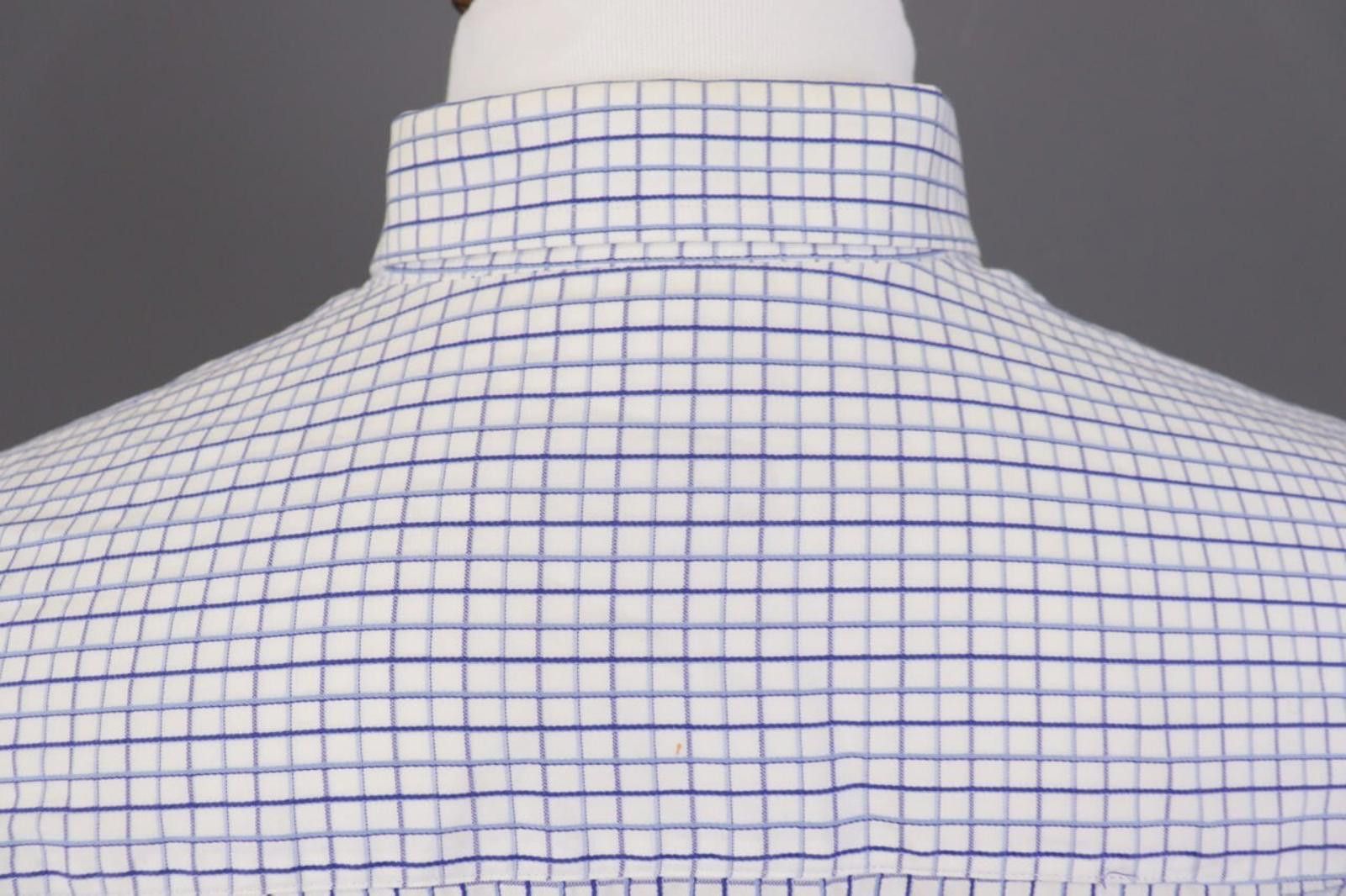 Designer Burberry London Blue Check Button Down Shirt Size 4 Size US M / EU 48-50 / 2 - 10 Thumbnail