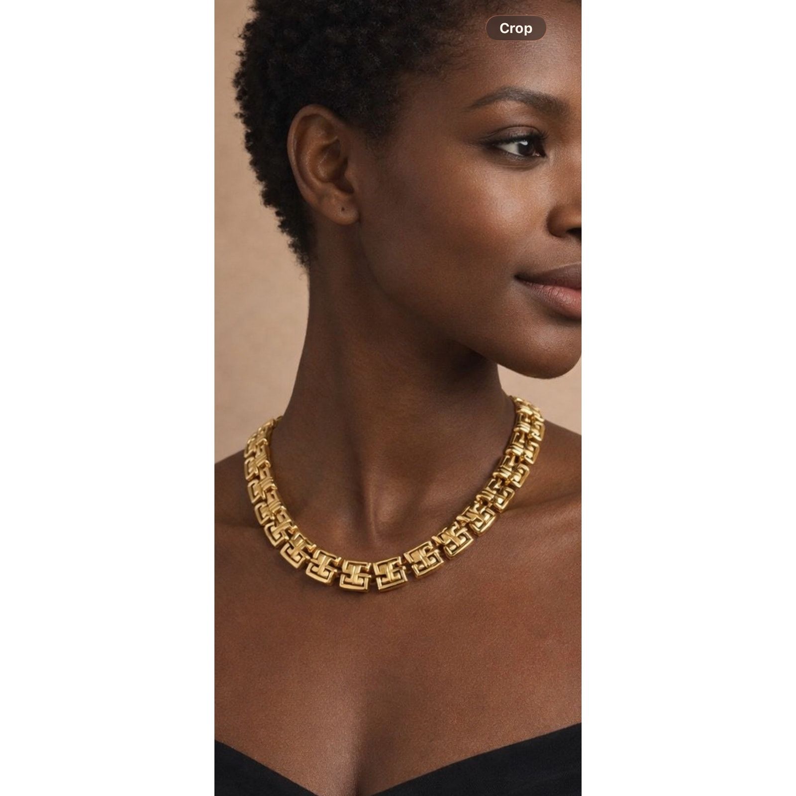 Other Vintage Gold Tone Link Necklace Statement Chunky 18” 90grams Size ONE SIZE - 1 Thumbnail