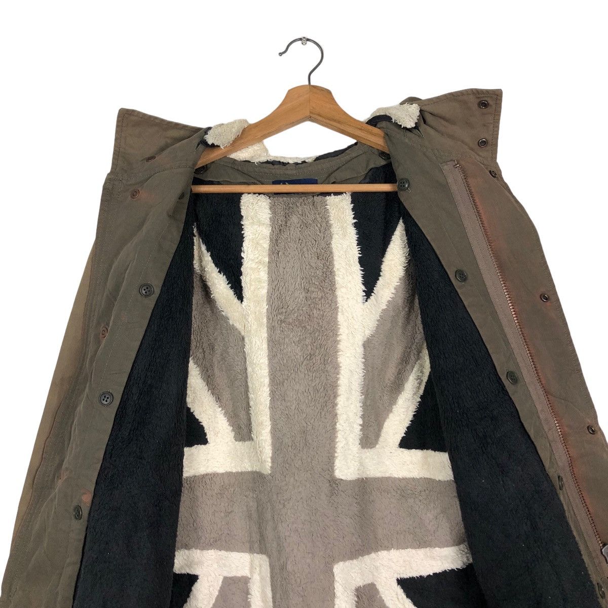 Fred Perry 🔥Vintage Fred Perry Jacket Big Flag Kingdom Shearling Size US M / EU 48-50 / 2 - 15 Thumbnail