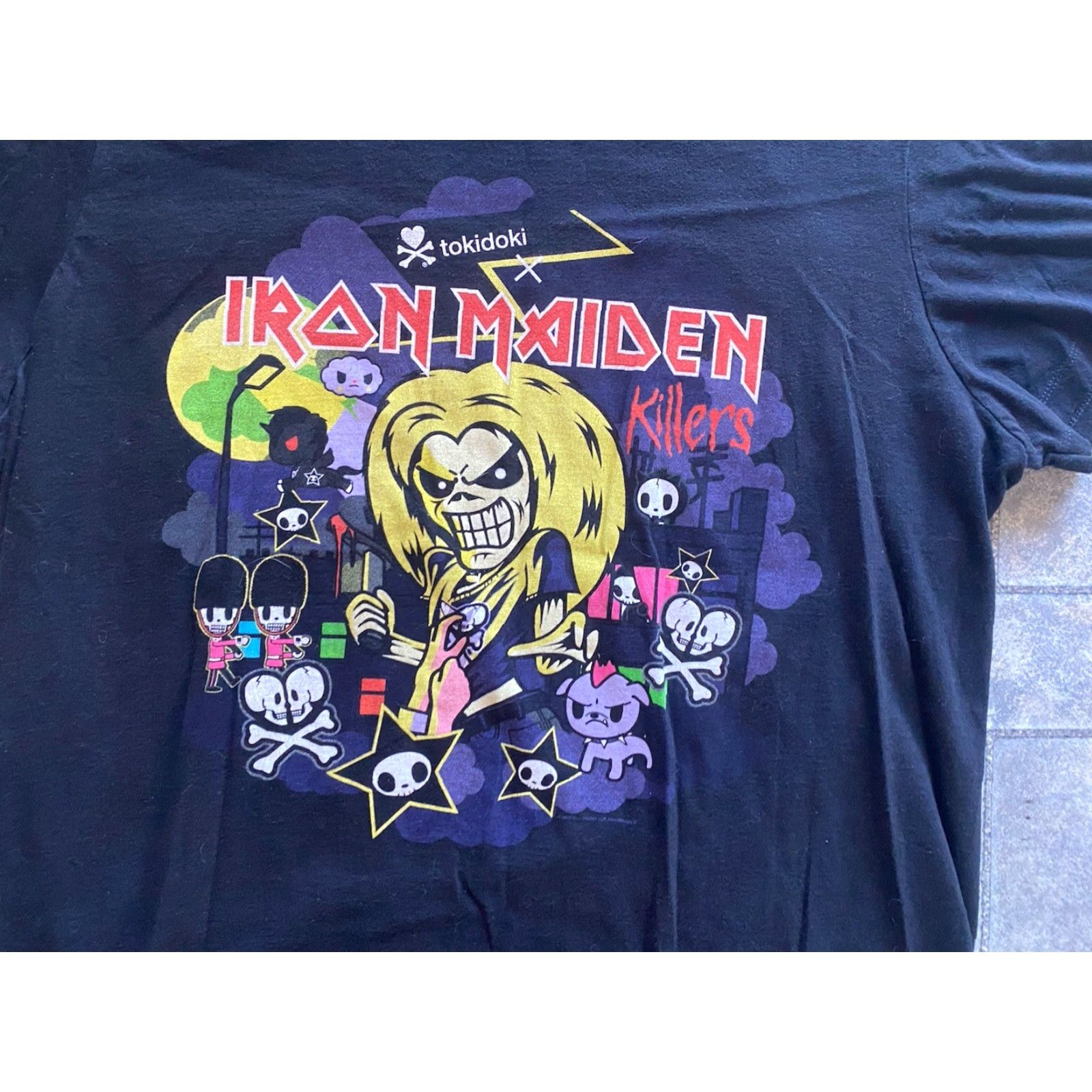 tokidoki Tokidoki Iron Maiden Women’s T Shirt XL Black 2017 Size XL / US 12-14 / IT 48-50 - 3 Thumbnail
