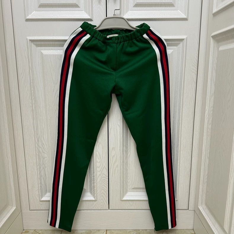 Gucci Gucci GG Jacquard Navy Red Cotton Track Jogging Pant