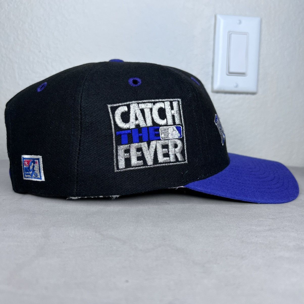 The Game 1990s MLB Colorado Rockies The Game Catch The Fever Snapback Size ONE SIZE - 4 Thumbnail