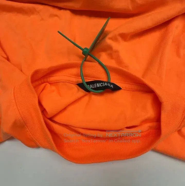 Balenciaga Balenciaga Orange Graphic Short Sleeve T. Size US L / EU 52-54 / 3 - 5 Thumbnail