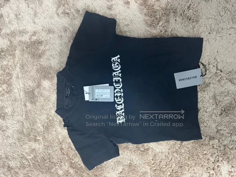 Balenciaga Balenciaga Letter print slim fit short sleeve t-shirt Size M / US 6-8 / IT 42-44 - 1 Thumbnail