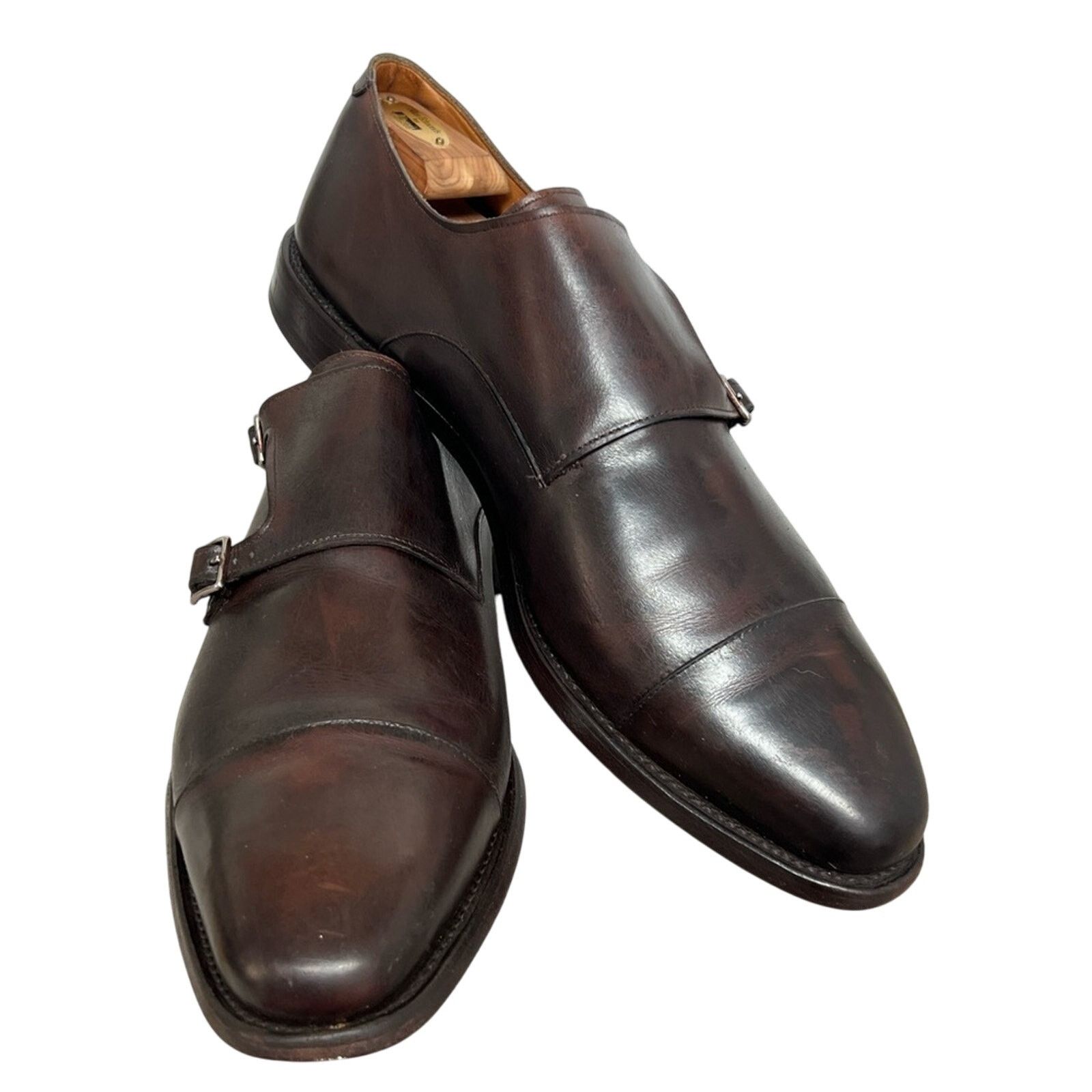 Allen Edmonds ALLEN EDMONDS Mora 2.0 Double Monk Strap Brown Leather Shoes Size US 15 / EU 48 - 2 Thumbnail