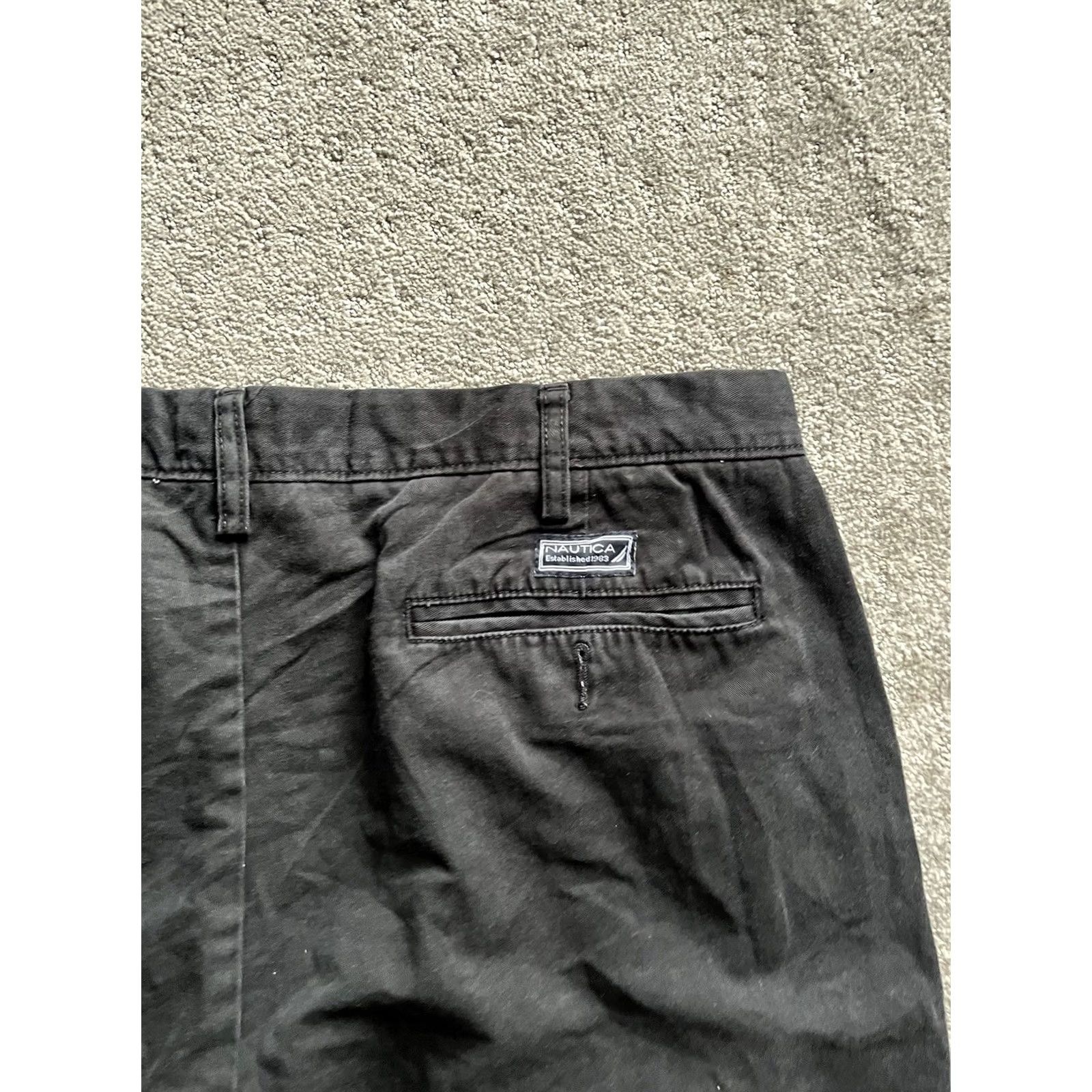 Nautica Nautica Shorts Mens Size 40 Black Casual Summer Cotton The Fit Size US 40 / EU 56 - 2 Thumbnail
