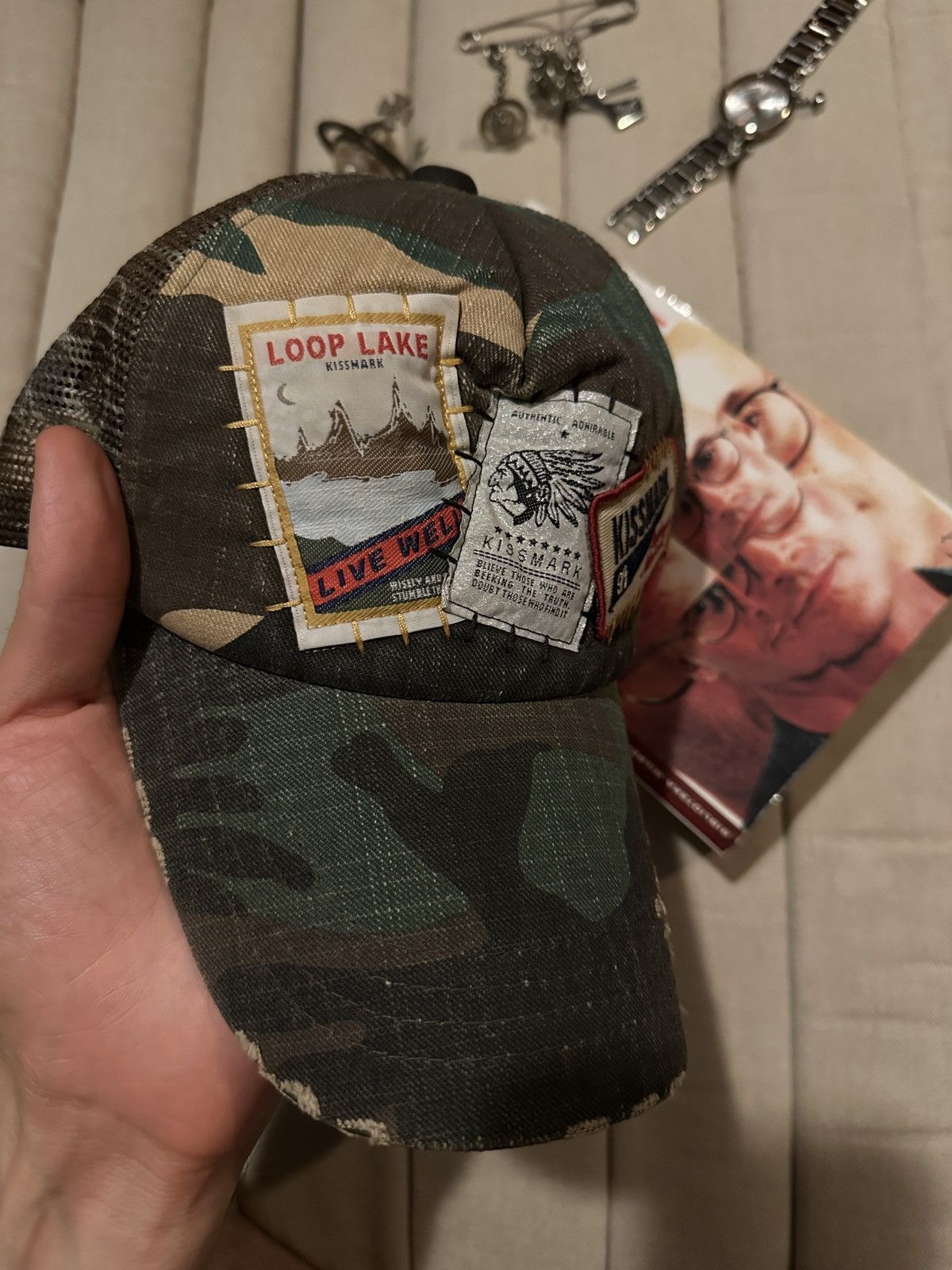 Japanese Brand Vinatage Kissmark Travis Scott hat Japan Korea Streetwear Size ONE SIZE - 1 Thumbnail