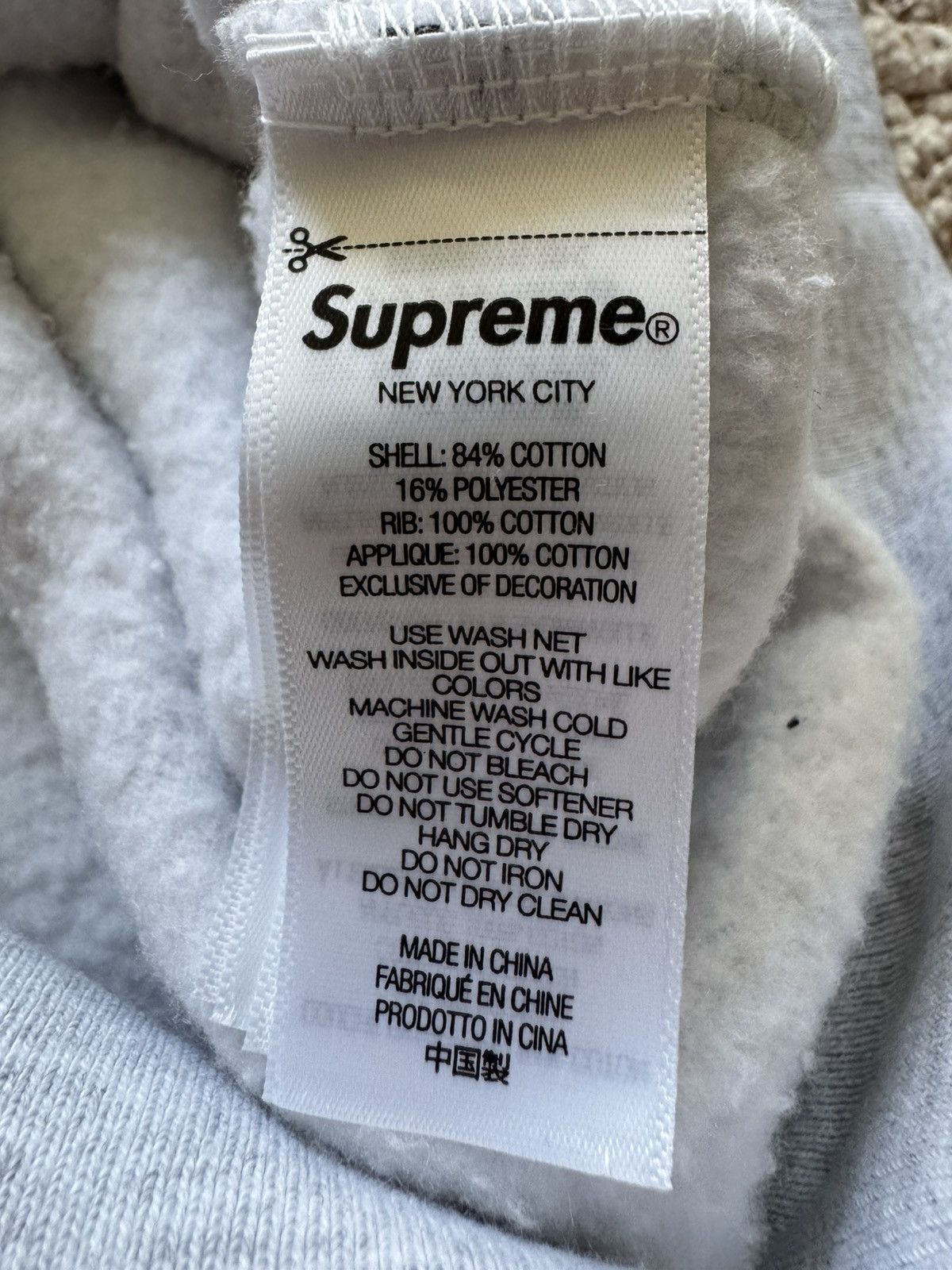 Supreme Warriors Appliqué Zip Up Hooded Sweatshirt Ash Grey Size US L / EU 52-54 / 3 - 17 Thumbnail