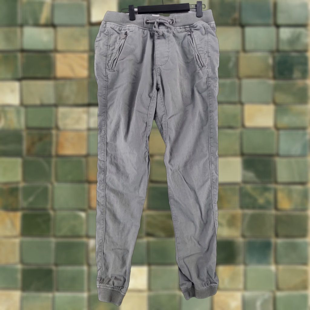Abercrombie & Fitch Abercrombie & Fitch Jogger Pants Zip Pocket Gray Green Drawstring Mens M Size US 31 - 1 Thumbnail