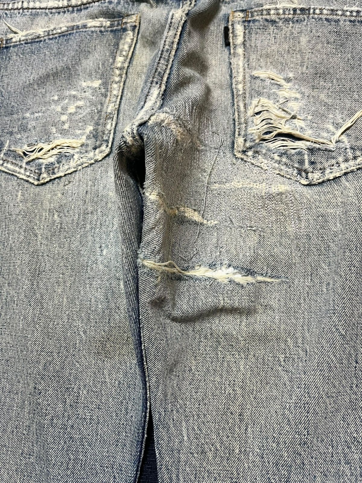 wjk Vintage wjk Selvedge Ripped Distressed Denim Size US 37 - 8 Thumbnail