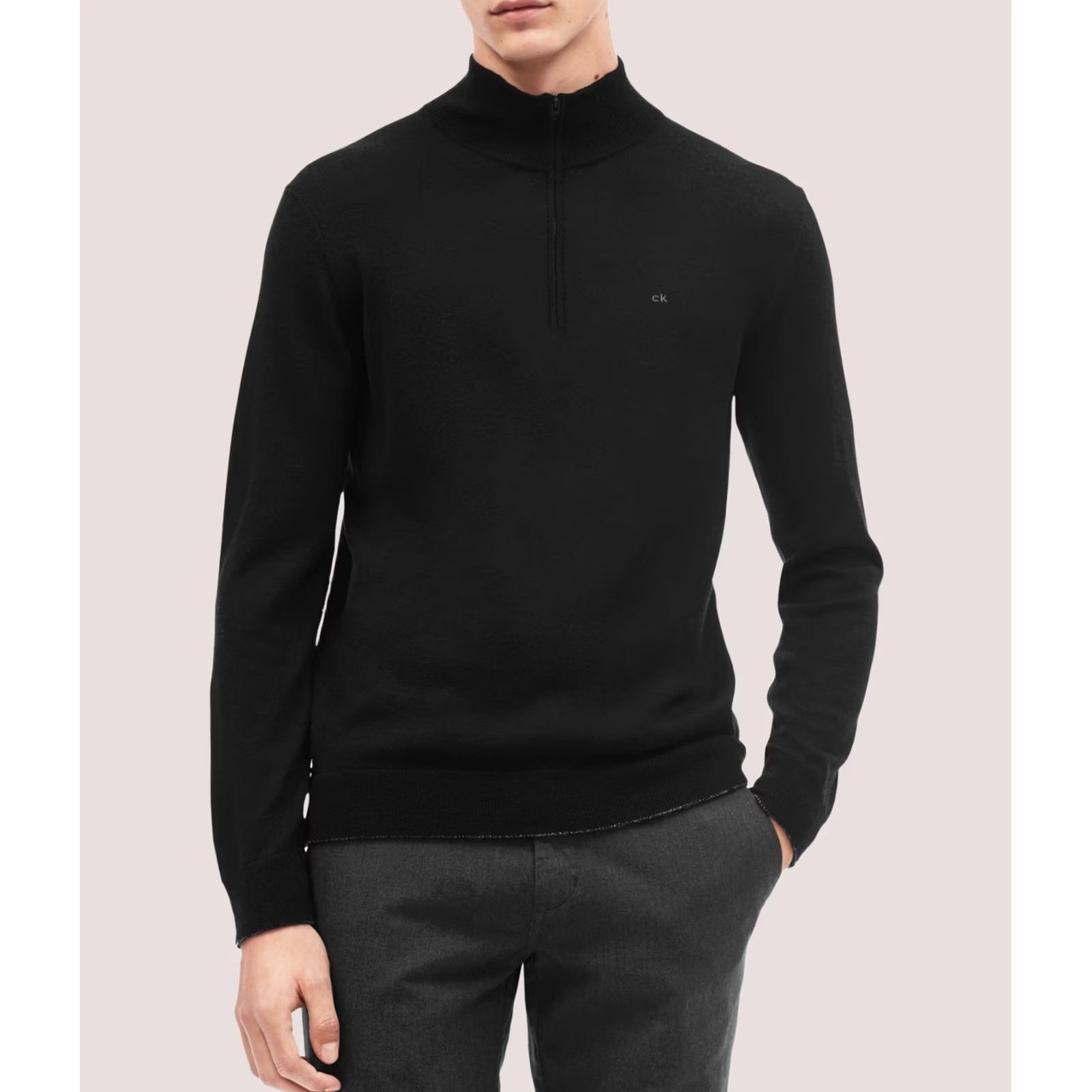 Calvin Klein Calvin Klein Mens Pullover Sweater X-Small Black Size US XS / EU 42 / 0 - 1 Preview