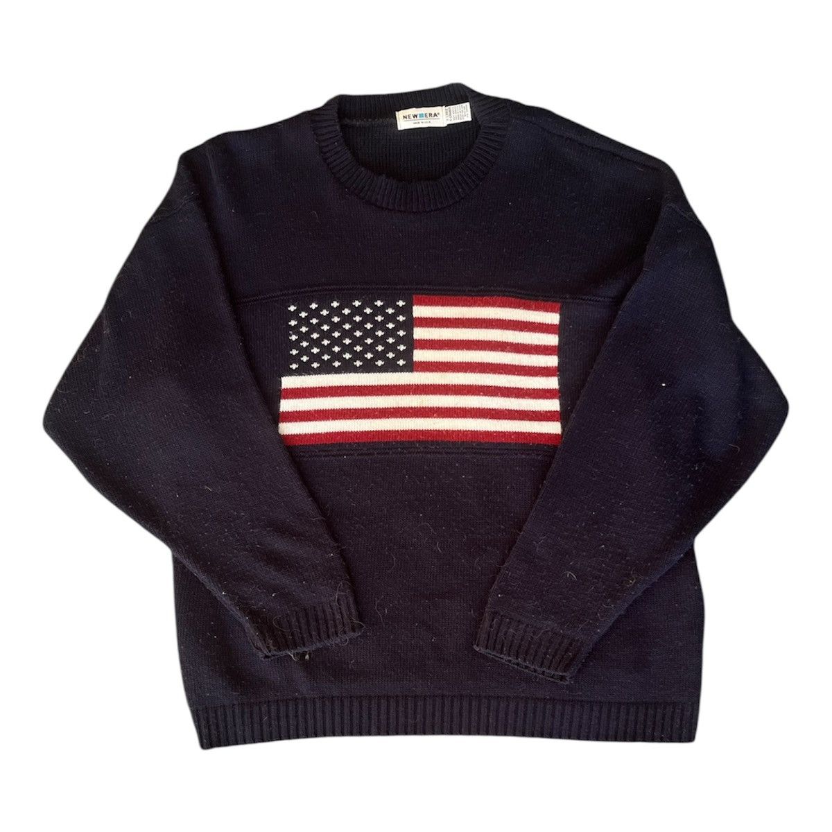 New Era Vintage American flag knit Size US XL / EU 56 / 4 - 1 Thumbnail
