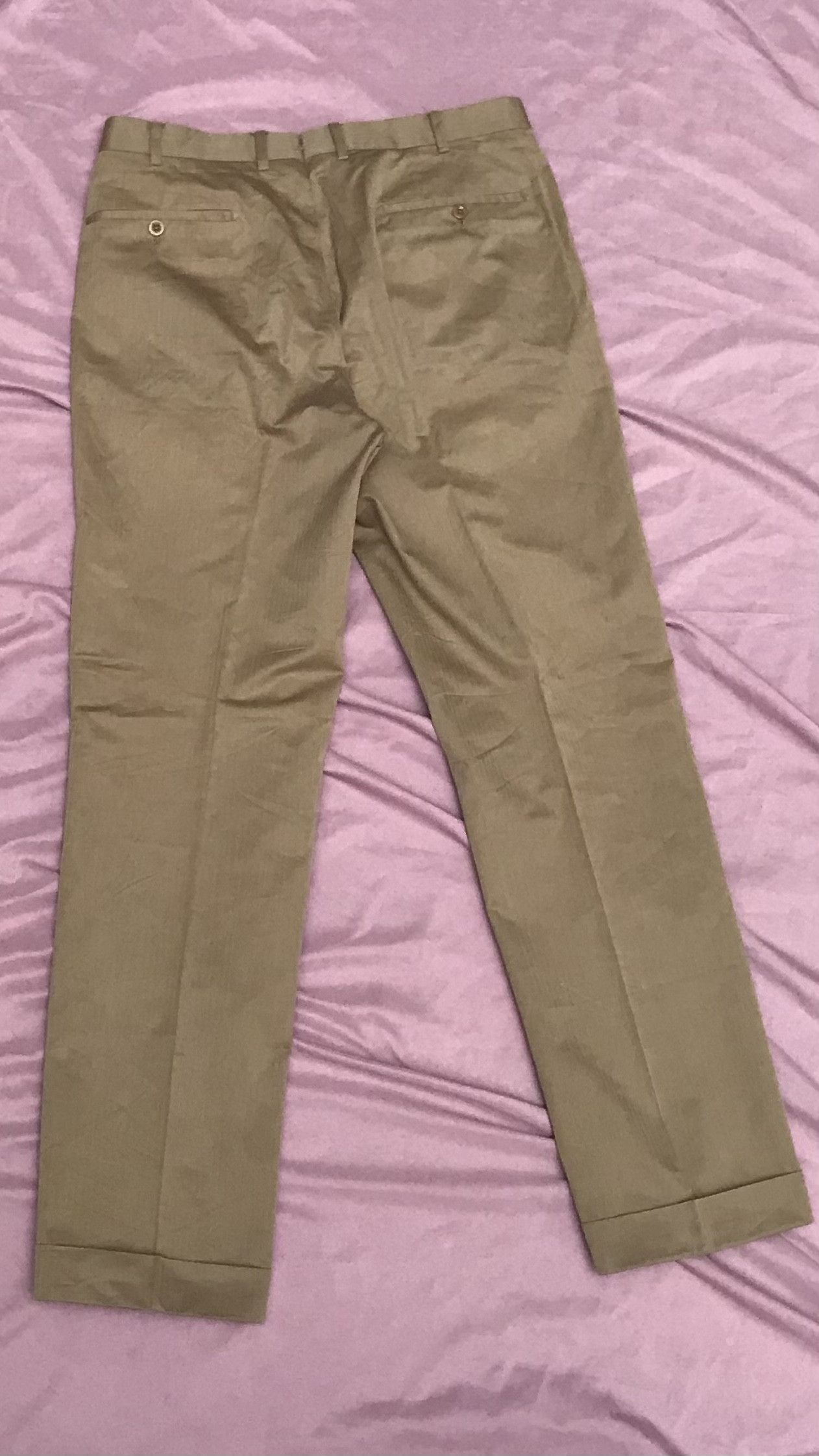 Incotex INCOTEX TAILORED WOVEN HERRINGBONE COTTON CHINOS Size 48R - 5 Thumbnail