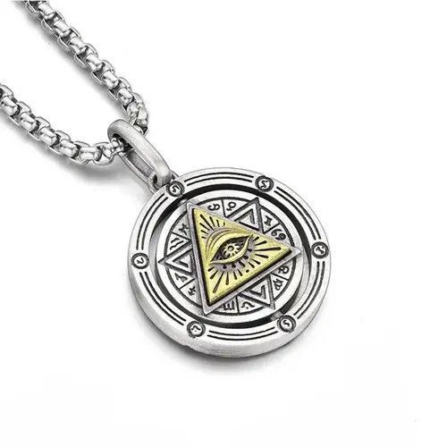 Jewelry × Vintage Eye of Horus Necklace Evil Eye Pendant Size ONE SIZE - 2 Thumbnail