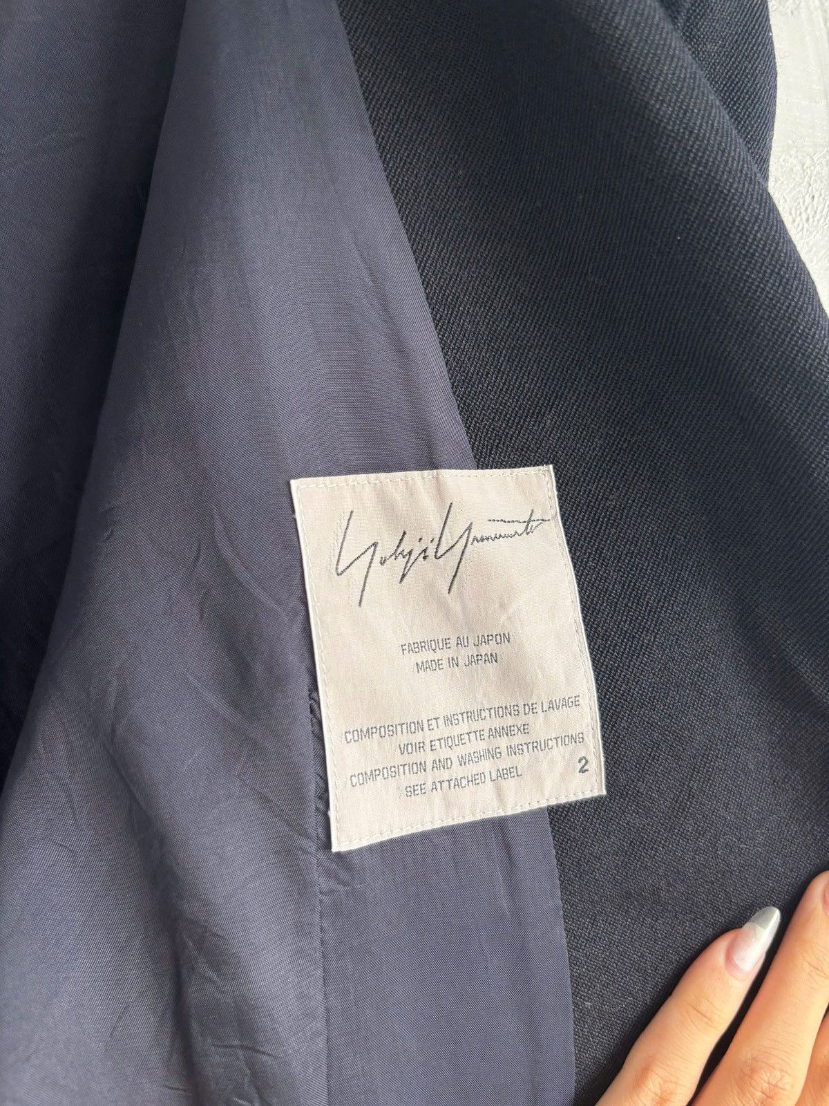 Yohji Yamamoto Yohji Yamamoto AW02 Leather Patch Officer Jacket Size M / US 6-8 / IT 42-44 - 8 Thumbnail
