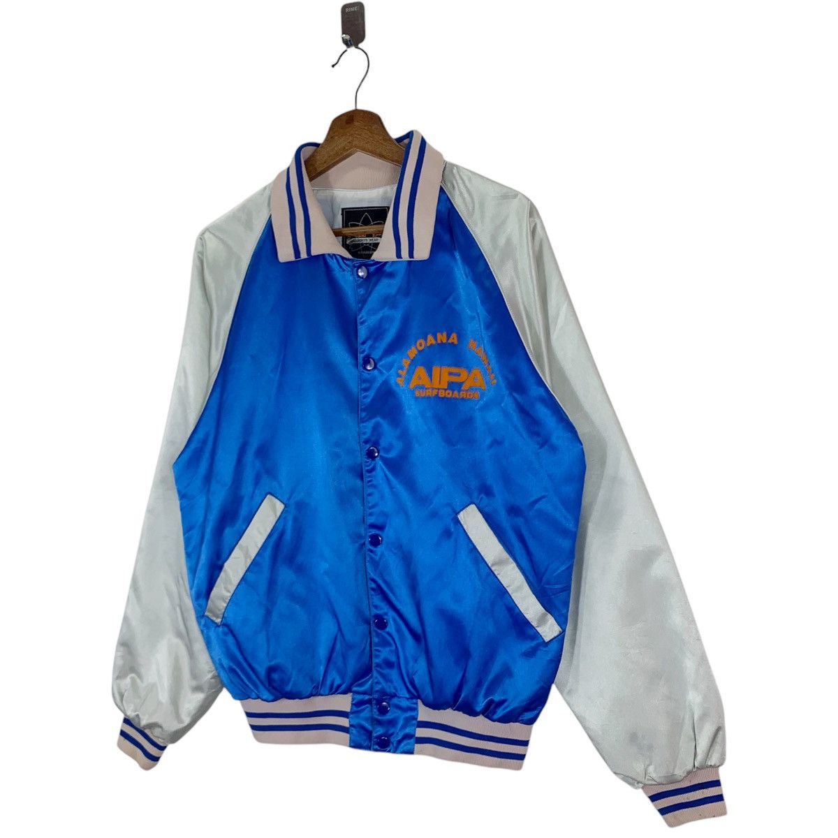 Vintage VINTAGE AIPA SURFBOARD SATIN VARSITY JACKET Size US L / EU 52-54 / 3 - 5 Thumbnail