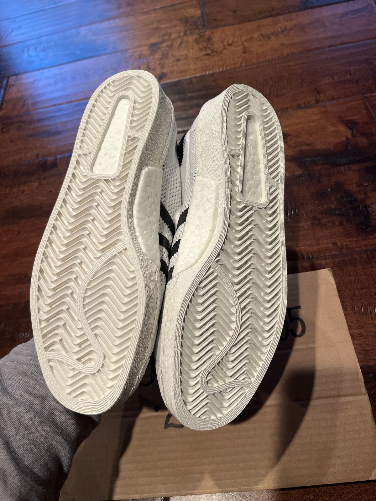 Adidas Adidas Superstar 80s PRIMEKNIT White/Black men’s 7.5 Size US 7.5 / EU 40-41 - 5 Thumbnail