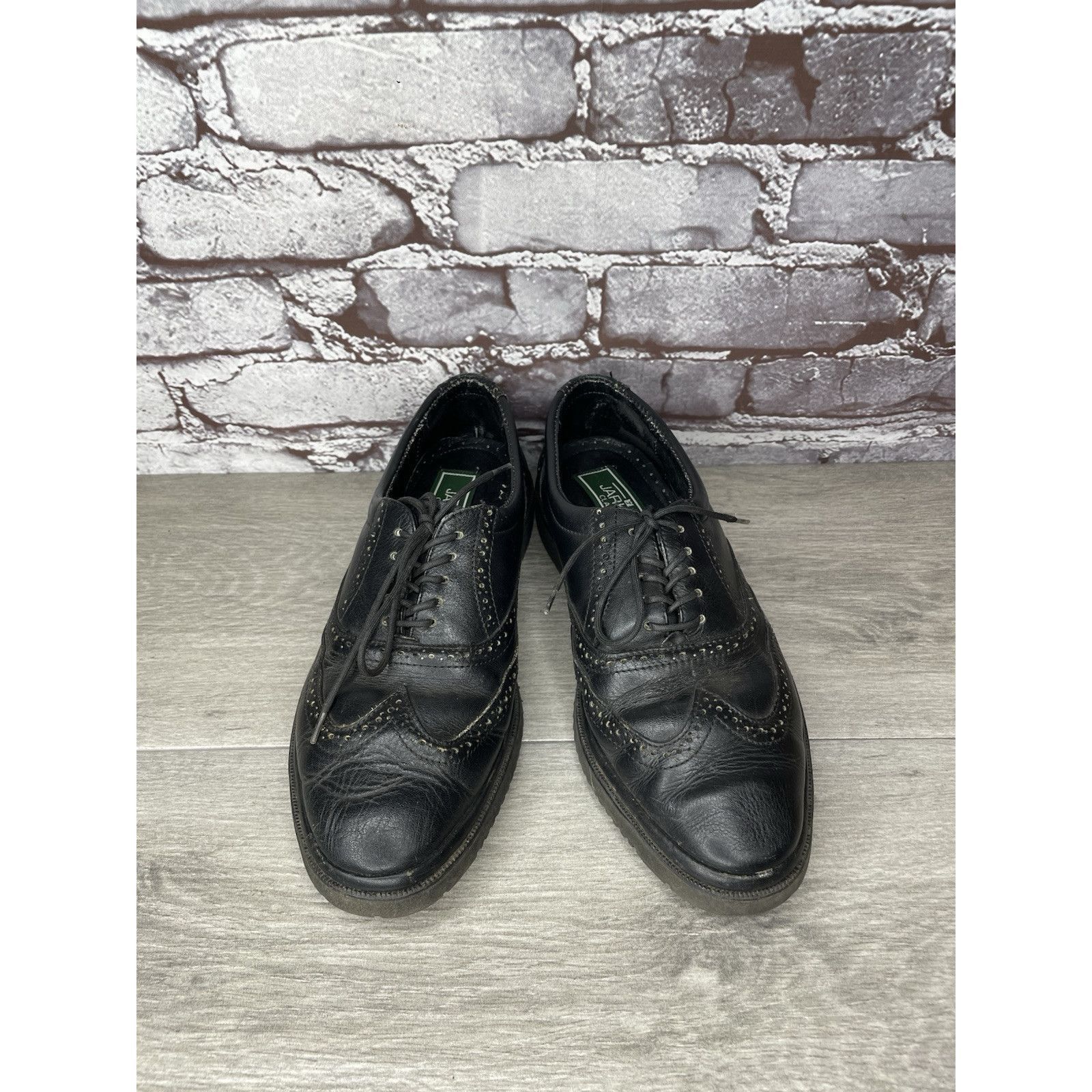 Other Jarking Classics Black Leather Lace Up Oxfords Shoes Men Sz Size US 6 / EU 39 - 24 Thumbnail