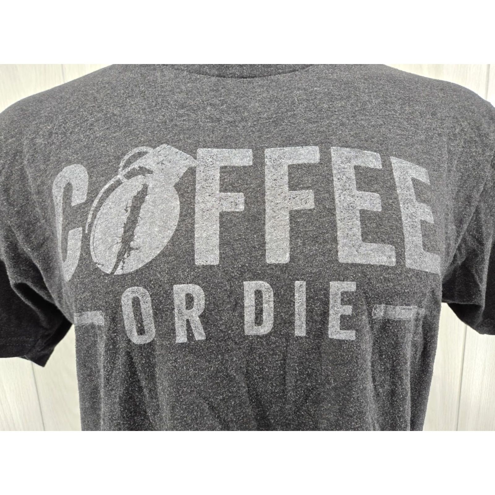 Vintage Black Rifle Coffee Company T-Shirt Gray Size L Short Sleeve Mens Coffee Or Die Shirt Size US L / EU 52-54 / 3 - 3 Thumbnail
