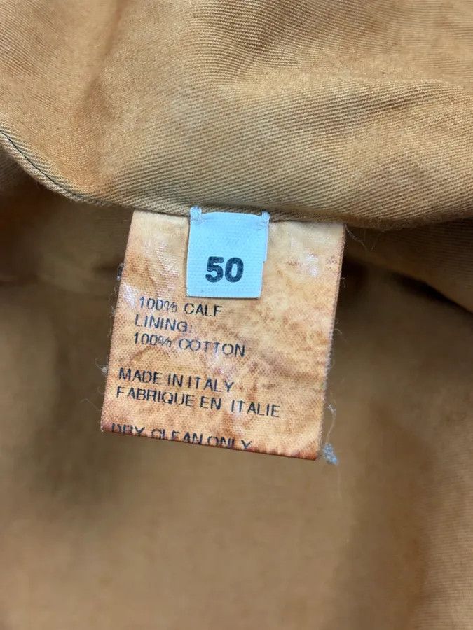Vintage 2000s Massimo Rebecchi Cognac Biker Leather Jacket Size US M / EU 48-50 / 2 - 11 Thumbnail