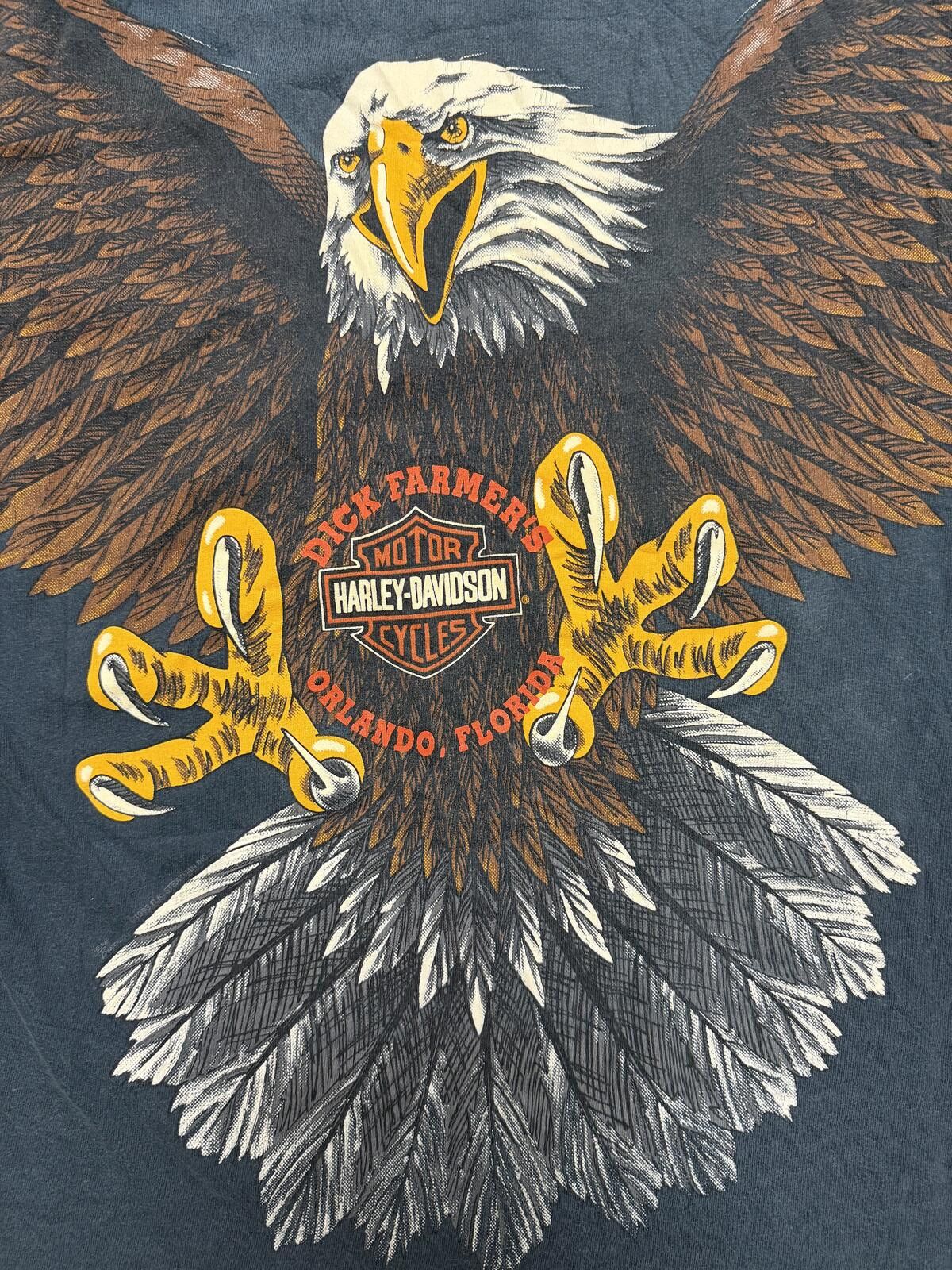 Harley Davidson VTG 1990s Harley Davidson TShirt Eagle print Size US L / EU 52-54 / 3 - 7 Thumbnail