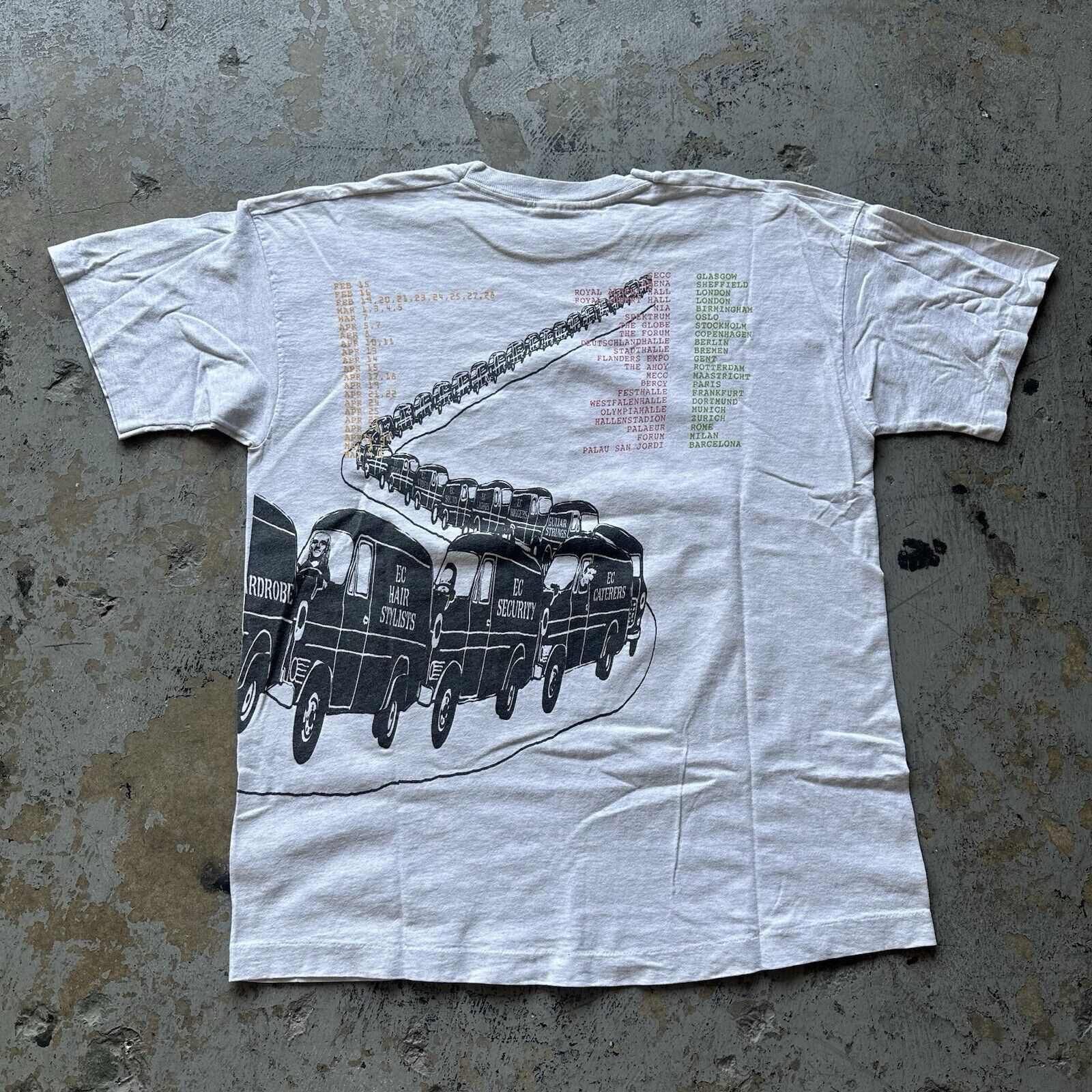 Band Tees × Vintage Vintage 1995 Eric Clapton European Tour T-Shirt XL RARE Size US XL / EU 56 / 4 - 2 Thumbnail