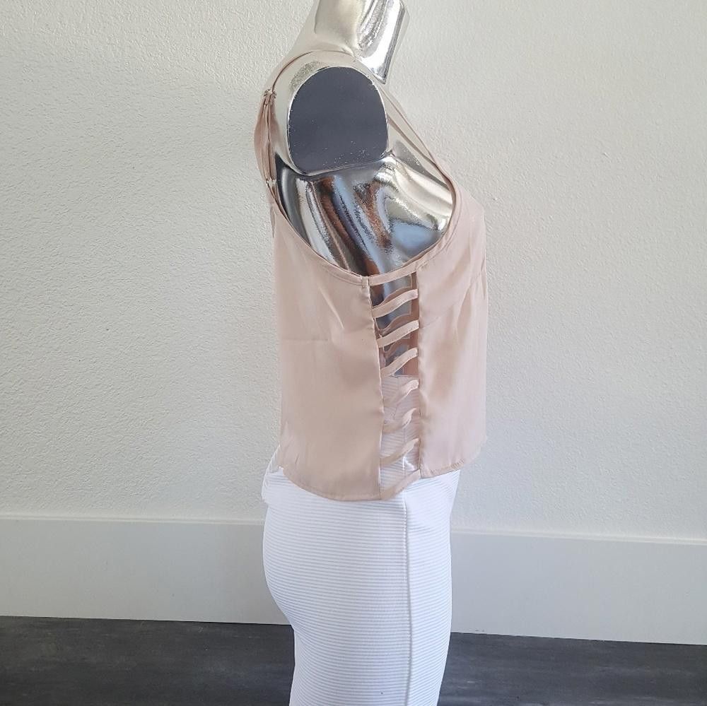 Designer Nude Side Cage Melville Blouse Size ONE SIZE - 2 Thumbnail