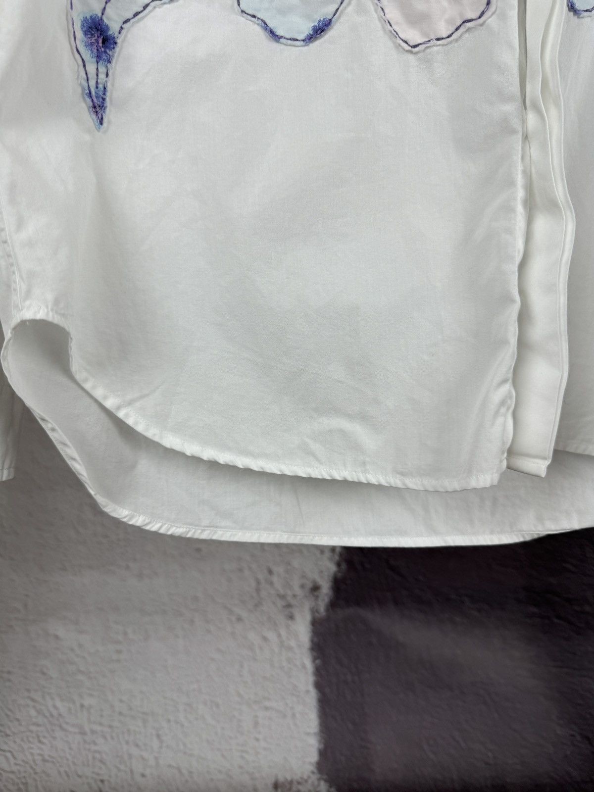 Pal Zileri Pal Zileri Lab. white vintage flower archival LS shirt Size US L / EU 52-54 / 3 - 8 Thumbnail
