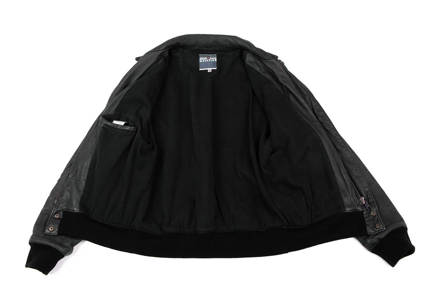 Jean Paul Gaultier Lambskin A2 Jacket in Navy Black Size 48 Size US M / EU 48-50 / 2 - 13 Thumbnail