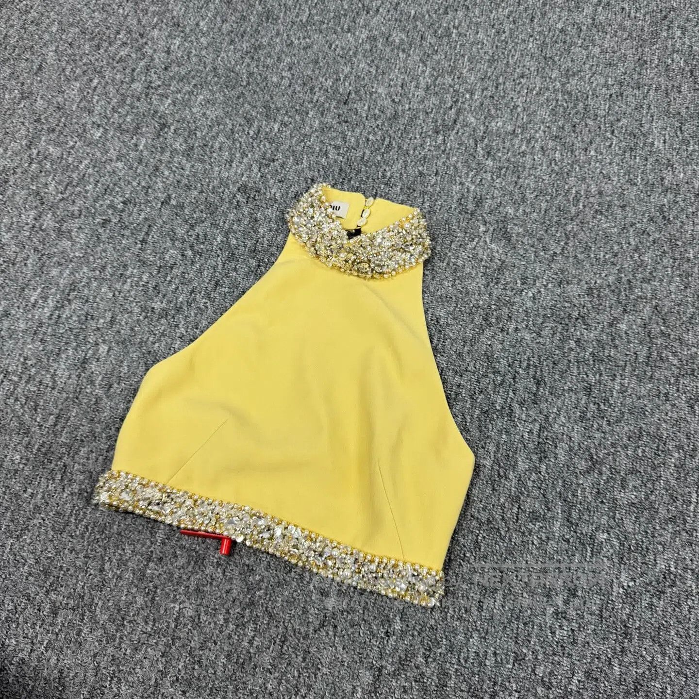 Miu Miu miu miu Pearl collar, waist-tightening dress top for weari Size M / US 6-8 / IT 42-44 - 4 Thumbnail
