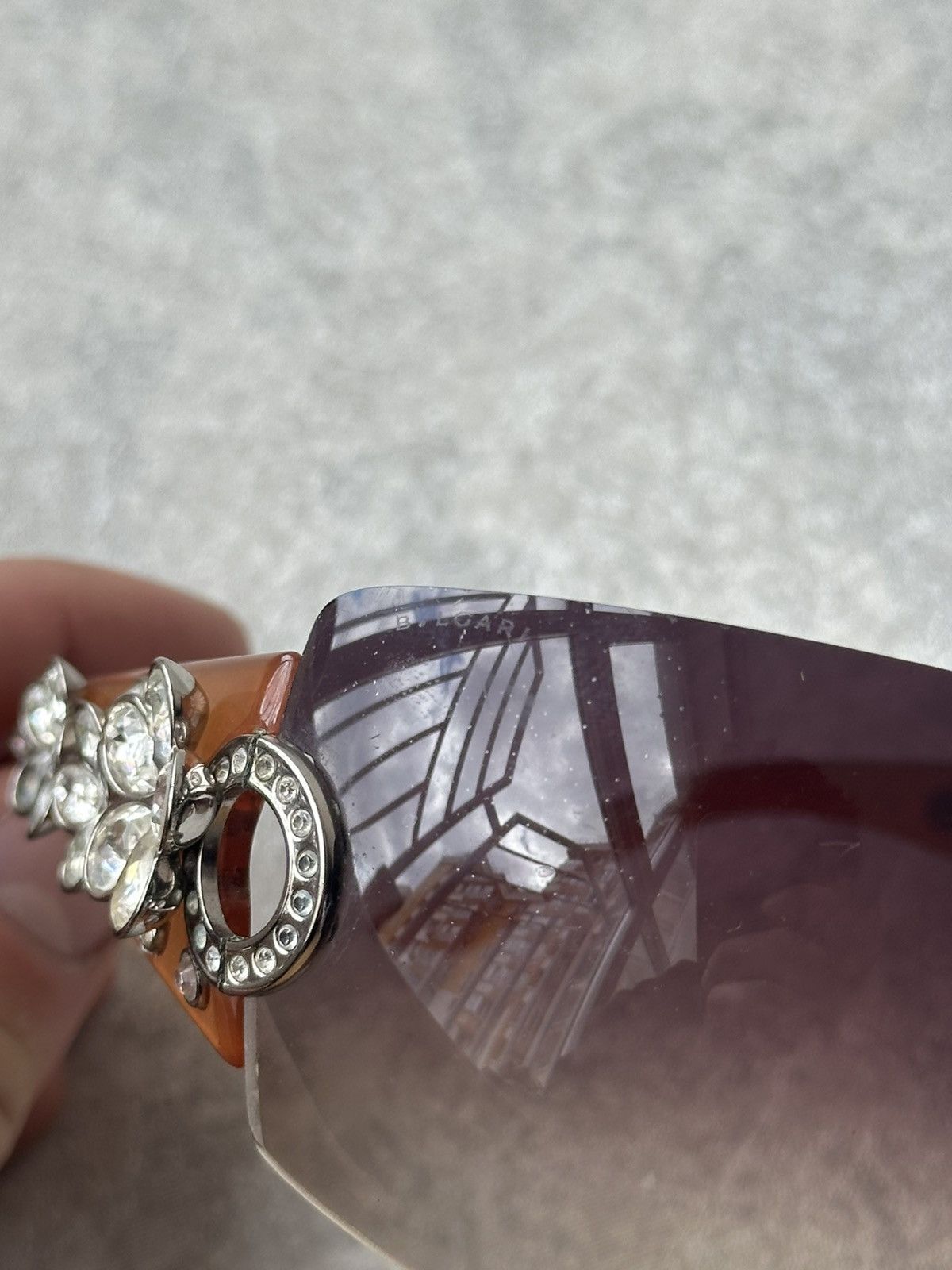 Bvlgari Bvlgari 652-B Crystal Flower Swarowski Rare Sunglasses Size ONE SIZE - 19 Thumbnail